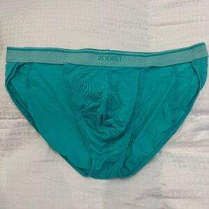 New Men's 2xist Sport Brief. Mint Green Mesh. Size Large.